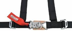 Off Road Side By Side 2 Seat Belt Harness Racing 4 Point Latch Black