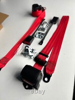 Old Bug Seat Belt 3 Point, Belt VW Beetle 1200 1300 1303 1303S Karmann Ghia PAIR