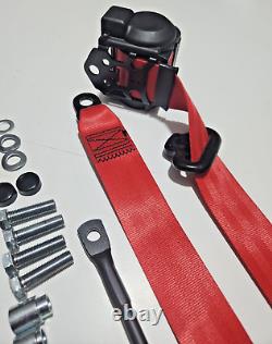 Old Bug Seat Belt 3 Point, Belt VW Beetle 1200 1300 1303 1303S Karmann Ghia PAIR