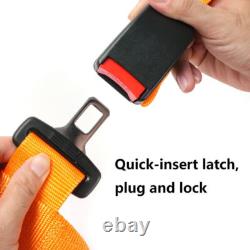 Orange Pair of 4 Point Harness Racing Seat Belt 2IN Padding For CanAm X3 YXZ UTV