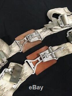 Original Aircraft Seat Belts Vintage Bomber Warbird Scta Harness Hot Rod Rat Nr