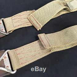 Original Aircraft Seat Belts Vintage Bomber Warbird Scta Harness Hot Rod Rat Nr