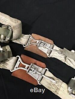 Original Aircraft Seat Belts Vintage Bomber Warbird Scta Harness Hot Rod Rat Nr