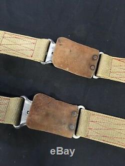 Original Aircraft Seat Belts Vintage Bomber Warbird Scta Harness Hot Rod Rat Nr