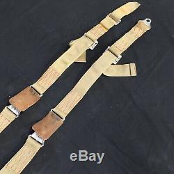 Original Aircraft Seat Belts Vintage Bomber Warbird Scta Harness Hot Rod Rat Nr