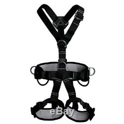 Outdoor Rock Tree Climbing Rappelling Full Body Harness Safety Sitting Seat Belt