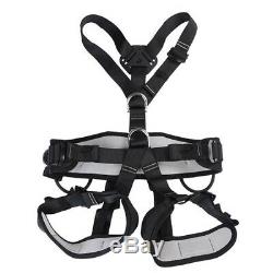 Outdoor Rock Tree Climbing Rappelling Full Body Harness Safety Sitting Seat Belt