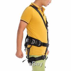 Outdoor Rock Tree Climbing Rappelling Full Body Harness Safety Sitting Seat Belt