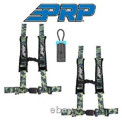 PRP (2) Camouflage 4-Point 2 Harness/Seat Belt Bypass 15+ For Polaris & Can-Am