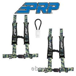PRP (2) Camouflage 4-Point 2 Harness/Seat Belt Bypass For 2015+ Yamaha YXZ1000