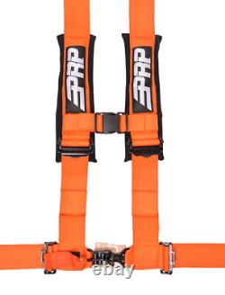PRP (2) Orange 4-Point 3 Harness/Seat Belt Bypass Connector For Polaris/Can-Am