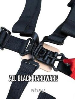 PRP (2) Yellow 5-Point Harness/Seat Belt Bypass/Clip in Kit For Yamaha YXZ1000R