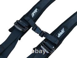 PRP 4.2 Orange 4-Point Adjustable 2 Belt Harness Pair With Auto Style Latch