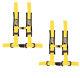 PRP 4 Point 2 Harness Seat Belt Pair Automotive Style Latch Yellow Can Am All