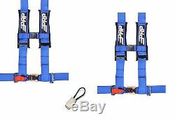 PRP 4 Point Harness 3 Seat Belt PAIR BLUE Bypass YAMAHA YXZ1000R YXZ 1000R 17