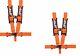 PRP 5 Point Harness 3 Pads Seat Belt Orange UTV RZR X3 SB5.3 Set of 2 SFI 16.1
