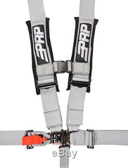 PRP 5 Point Harness 3 Pads Seat Belt SINGLE SILVER RZR XP Turbo 1000 RS1