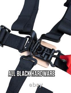 PRP Black 4-Point 3 Harness/Seat Belt Bypass Connector For Polaris & Can-Am