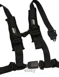 PRP Seats 4.2 Harness (4 Point with 2 Belts, Automotive Latch) Black, PACK OF 4