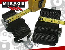Pair 3 Shoulder Strap 5Point Camlock Harness Black Racing Seat Belts For Toyota