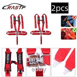 Pair 5 Point Racing Harness Safety Seat Belt Quick Release 3 Padding ATV UTV