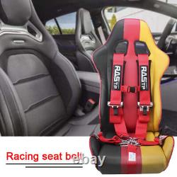 Pair 5 Point Racing Harness Safety Seat Belt Quick Release 3 Padding ATV UTV