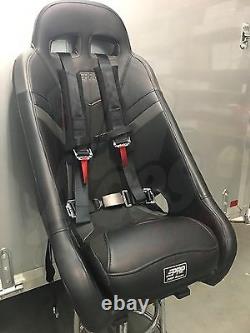 Pair Polaris RZR 4 Point Harness with 2 Thick Padding & RZR Seat Belt Bypass