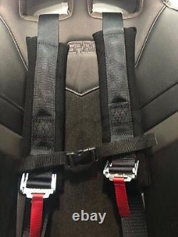 Pair Polaris RZR 4 Point Harness with 2 Thick Padding & RZR Seat Belt Bypass