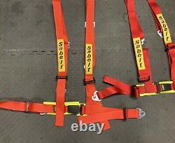 Pair Sabelt 4 Point Harnesses Seat Belt Buckle