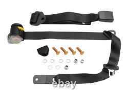 Pillar Mount Inertia Seat Belt (Black Adjustable Web Stalk) Holden / Ford