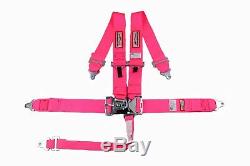 Pink Safety Harness Racing 5 Point Sfi 16.1 Latch & Link 3 Racing Seat Belt