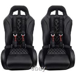 Polaris RZR 4 Point Harness (Pair) with Seat Belt Bypass (PAIR) BLACK