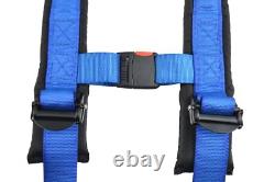 Polaris Rzr 2 Seat Belt Harness Race Harness 4 Point Latch Type Blue