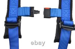 Polaris Rzr 2 Seat Belt Harness Race Harness 4 Point Latch Type Blue