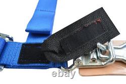 Polaris Rzr 2 Seat Belt Harness Race Harness 4 Point Latch Type Blue