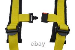 Polaris Rzr 800 2 Seat Belt Harness New Race Harness Latch Type Yellow