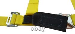 Polaris Rzr 800 2 Seat Belt Harness New Race Harness Latch Type Yellow