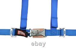 Polaris Rzr 800 2 Seat Belt Harness Race Harness Latch Type Blue