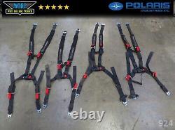 Polaris Rzr Sub Zero Utv Seat Belts 4 Point Click Harnesses Front Rear Set