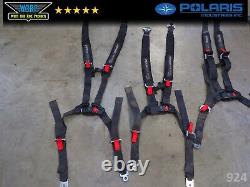 Polaris Rzr Sub Zero Utv Seat Belts 4 Point Click Harnesses Front Rear Set