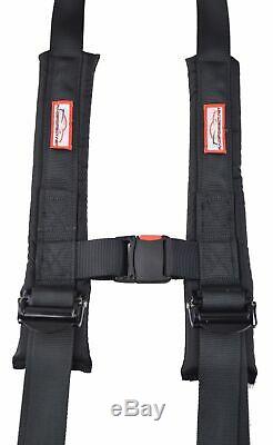 Polaris Rzr Xp 1000 2 Seat Belt Harness Utv Atv Race Harness Latch Type Black