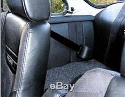 Porsche Retractable Lap Seat Belts (2) With Shoulder Harness Retrofit Kit, Black