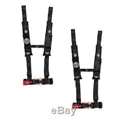 Pro Armor 4 Point Harness 2 Pads Seat Belt PAIR BLACK RZR 800 RZR4 XP900 900 S