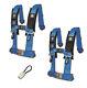 Pro Armor 4 Point Harness 2 Pads Seat Belt Pair Bypass Blue YXZ 1000R 2017+