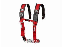 Pro Armor 4 Point Harness 2 Seat Belt Pair Mount Kit Bypass Red YXZ 1000R 2017+
