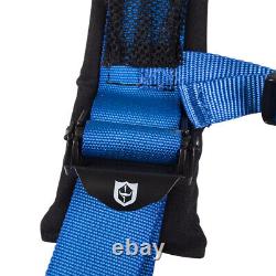 Pro Armor 4 Point Harness 2 Seat Belt for Polaris Can-Am Kawasaki Blue 2PK