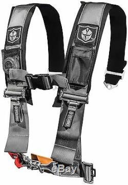Pro Armor 4 Point Harness 3 Pad Seat Belt Pair With Mount Kit Silver YXZ 1000R