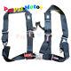Pro Armor Pair of Black 4 Point 2 Harness Seat Blet For Polaris RZR xp turbo