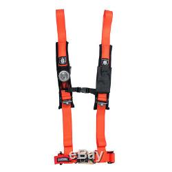 Pro Armor Seat Belt Harness 4 Point 2 Padded Orange Can Am Maverick X3 2017+