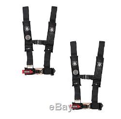 Pro Armor Seat Belt Harness 4 Point 3 Padded Pair Black Maverick X3 All